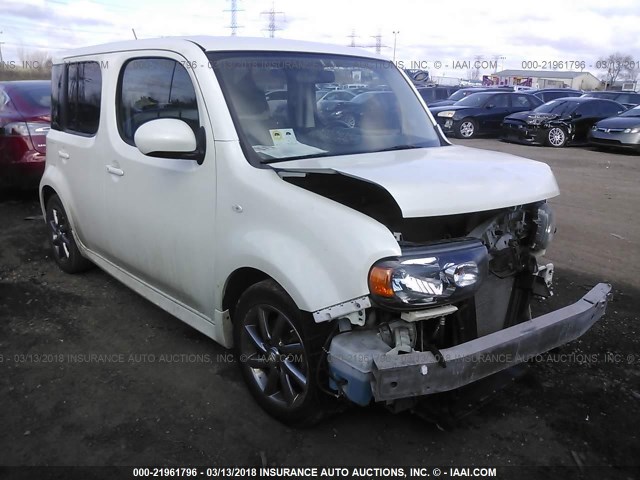 JN8AZ2KR5BT206714 - 2011 NISSAN CUBE S/SL/KROM WHITE photo 1