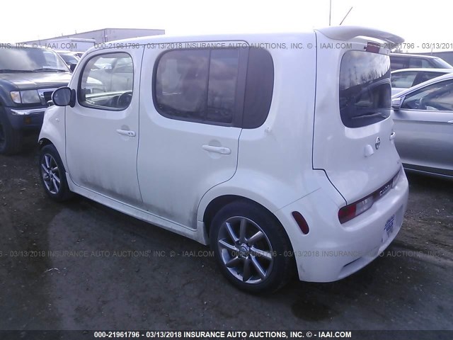 JN8AZ2KR5BT206714 - 2011 NISSAN CUBE S/SL/KROM WHITE photo 3