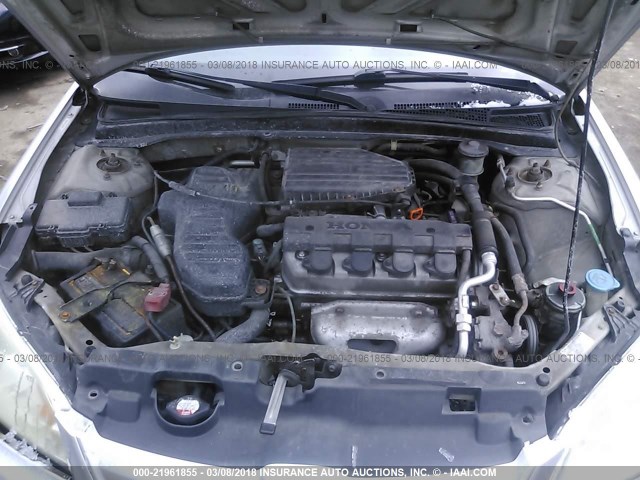 1HGES16364L008858 - 2004 HONDA CIVIC DX VP Gümüş foto 10