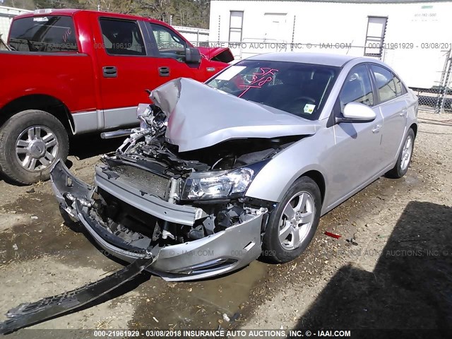 1G1PE5SBXG7122967 - 2016 CHEVROLET CRUZE LIMITED LT SILVER photo 2