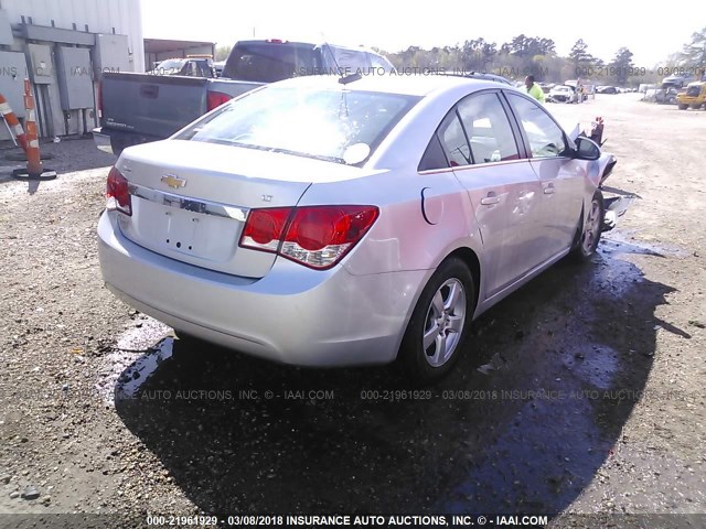 1G1PE5SBXG7122967 - 2016 CHEVROLET CRUZE LIMITED LT SILVER photo 4