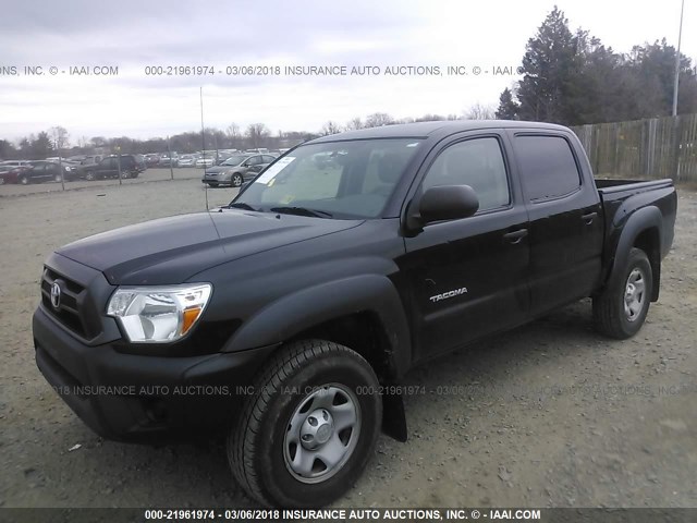 3TMLU4EN7EM136126 - 2014 TOYOTA TACOMA DOUBLE CAB 黑色 照片 2