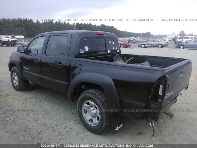 3TMLU4EN7EM136126 - 2014 TOYOTA TACOMA DOUBLE CAB 黑色 照片 3