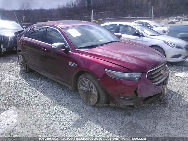 1FAHP2F85DG146663 - 2013 FORD TAURUS LIMITED RED photo 1