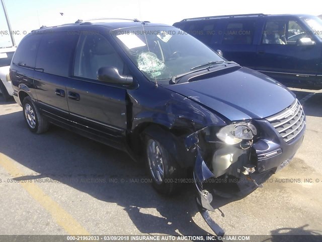 2A8GP64L76R877495 - 2006 CHRYSLER TOWN & COUNTRY LIMITED BLUE photo 1