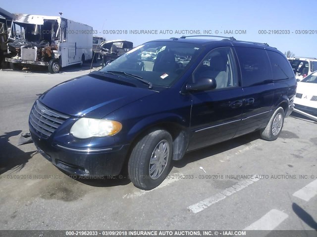 2A8GP64L76R877495 - 2006 CHRYSLER TOWN & COUNTRY LIMITED BLUE photo 2
