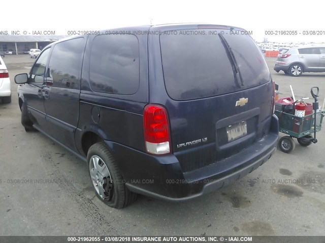 1GNDV23187D164481 - 2007 CHEVROLET UPLANDER LS Dark Blue photo 3