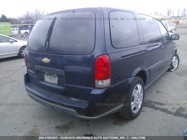 1GNDV23187D164481 - 2007 CHEVROLET UPLANDER LS Dark Blue photo 4