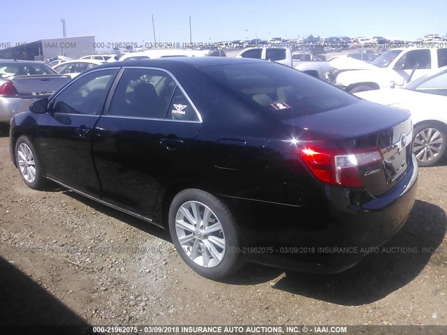 4T4BF1FK2DR292045 - 2013 TOYOTA CAMRY L/SE/LE/XLE BLACK photo 3