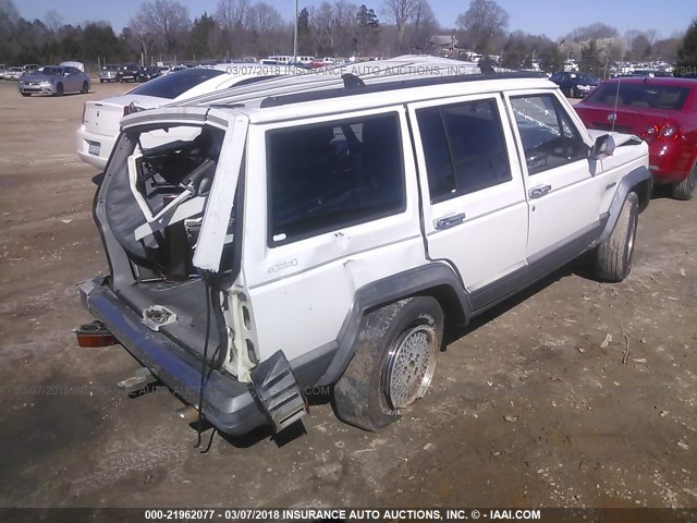 1J4FJ78S5TL146493 - 1996 JEEP CHEROKEE COUNTRY WHITE photo 4