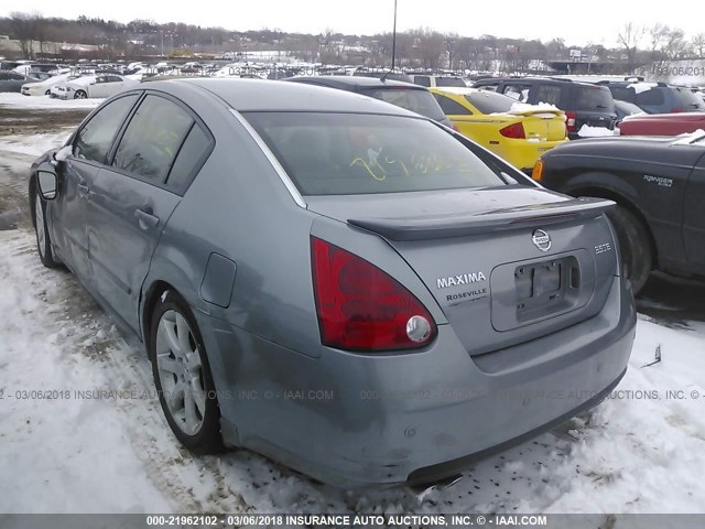 1N4BA41E17C831769 - 2007 NISSAN MAXIMA SE/SL GRAY photo 3