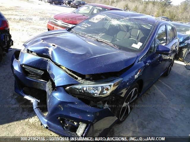 4S3GTAK64H1741366 - 2017 SUBARU IMPREZA SPORT BLUE photo 2