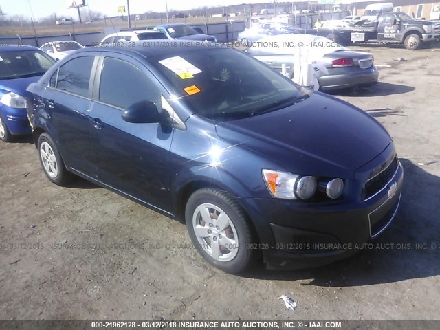 1G1JA5SH5F4171483 - 2015 CHEVROLET SONIC LS BLUE photo 1