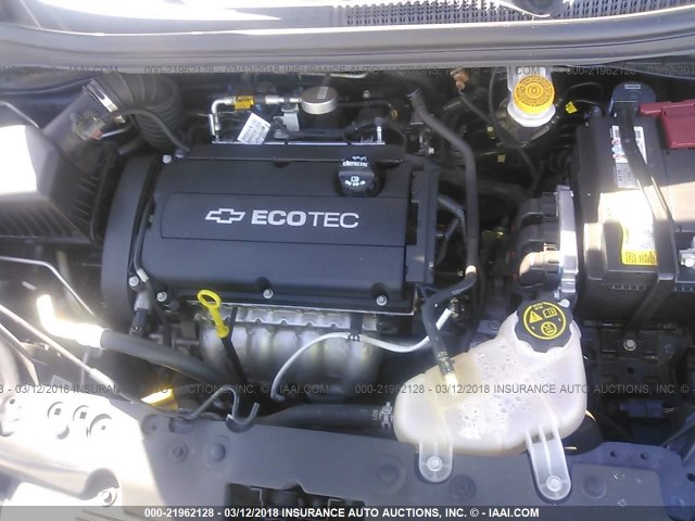 1G1JA5SH5F4171483 - 2015 CHEVROLET SONIC LS 蓝色 照片 10