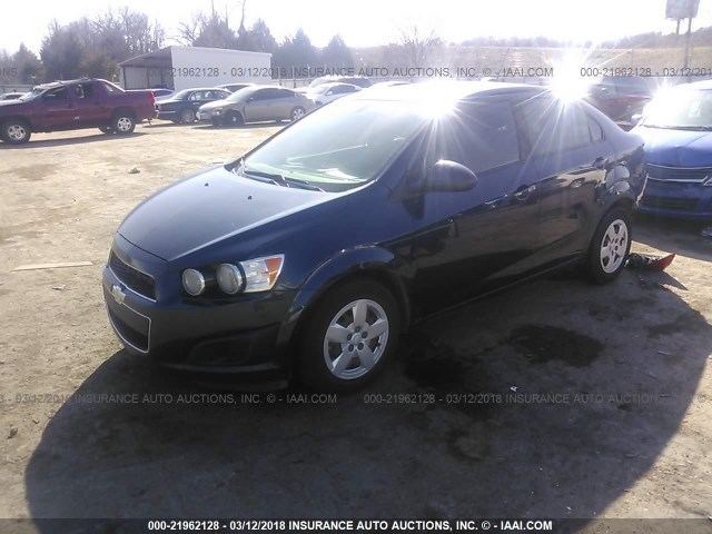 1G1JA5SH5F4171483 - 2015 CHEVROLET SONIC LS BLUE photo 2