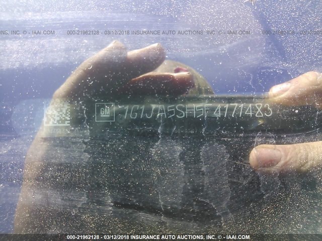 1G1JA5SH5F4171483 - 2015 CHEVROLET SONIC LS 蓝色 照片 9