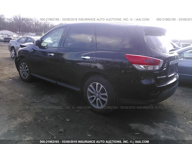 5N1AR2MM3EC726617 - 2014 NISSAN PATHFINDER S/SV/SL/PLATINUM 黑色 照片 3