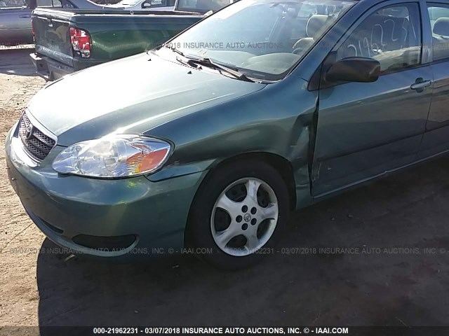 2T1BR32E35C451753 - 2005 TOYOTA COROLLA CE/LE/S TEAL photo 6