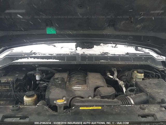 5N1AA08A65N733528 - 2005 NISSAN ARMADA SE/LE BLACK photo 10