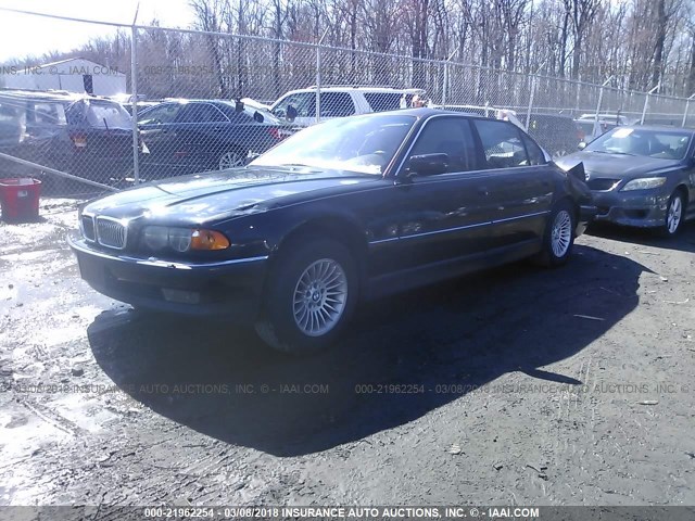 WBAGH8345YDP16477 - 2000 BMW 740 IL BLACK photo 2