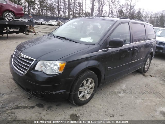 2A8HR54P88R783463 - 2008 CHRYSLER TOWN & COUNTRY TOURING BLACK photo 2