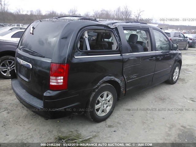 2A8HR54P88R783463 - 2008 CHRYSLER TOWN & COUNTRY TOURING BLACK photo 4