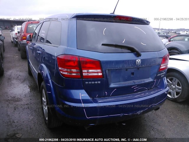 3D4GG57V99T604528 - 2009 DODGE JOURNEY SXT BLUE photo 3