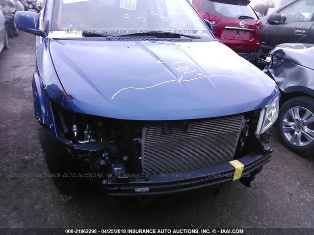 3D4GG57V99T604528 - 2009 DODGE JOURNEY SXT BLUE photo 6