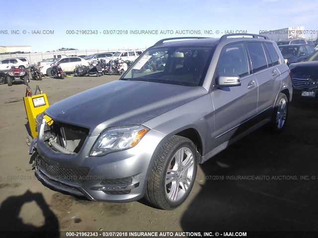 WDCGG8JB3DG117054 - 2013 MERCEDES-BENZ GLK 350 4MATIC GRAY photo 2