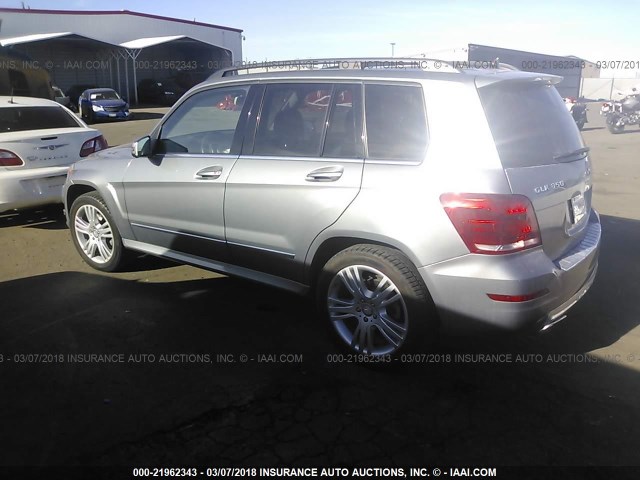 WDCGG8JB3DG117054 - 2013 MERCEDES-BENZ GLK 350 4MATIC GRAY photo 3