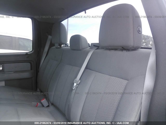 1FTFW1EF5DKF18742 - 2013 FORD F150 SUPERCREW GRAY photo 8