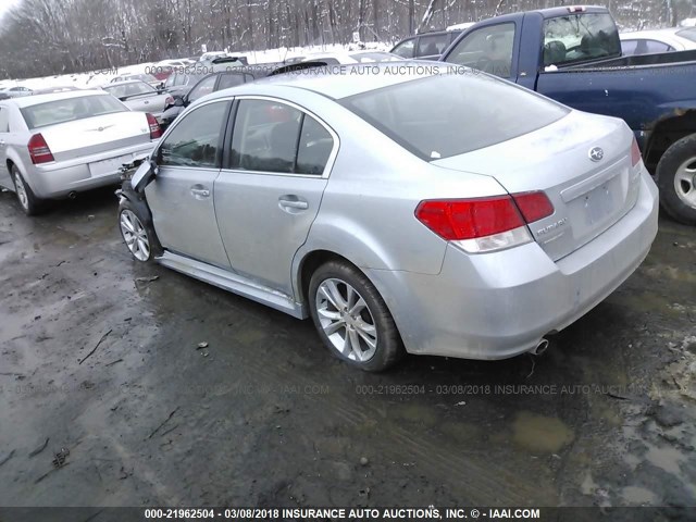 4S3BMBC6XD3049008 - 2013 SUBARU LEGACY 2.5I PREMIUM SILVER photo 3