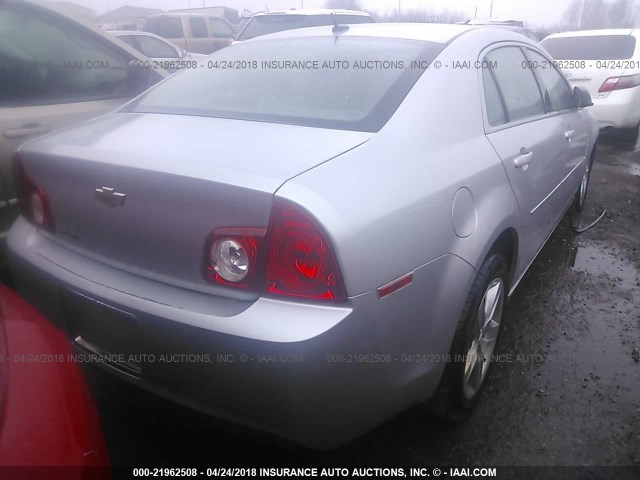 1G1ZB5EB6AF163512 - 2010 CHEVROLET MALIBU LS 银色 照片 4