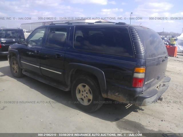 3GNEC16Z85G173154 - 2005 CHEVROLET SUBURBAN C1500 BLUE photo 3