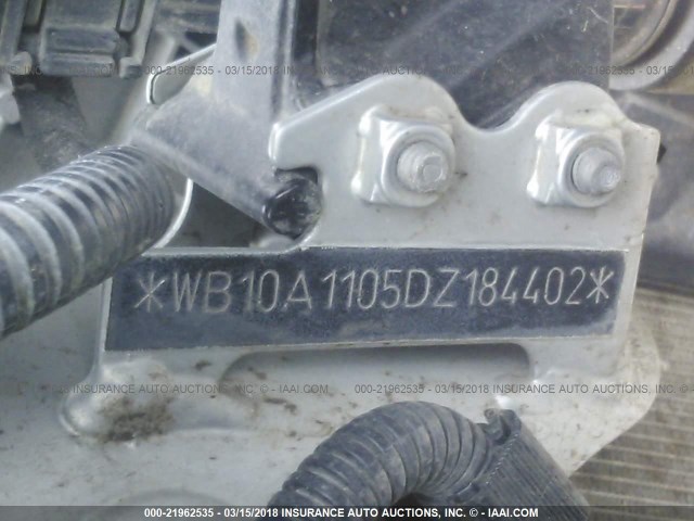WB10A1105DZ184402 - 2013 BMW R1200 GS GRAY photo 10
