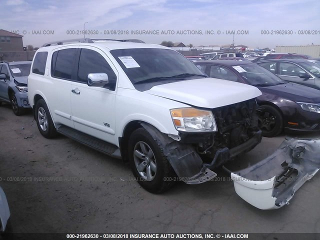 5N1AA08D08N611620 - 2008 NISSAN ARMADA SE/LE WHITE photo 1