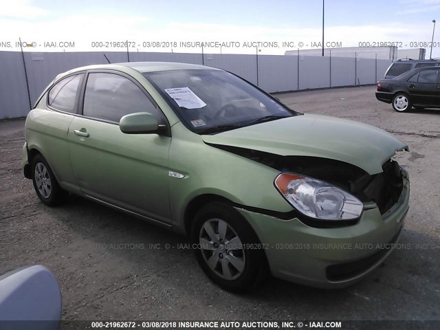 KMHCM3ACXAU174174 - 2010 HYUNDAI Accent BLUE/GS GREEN photo 1