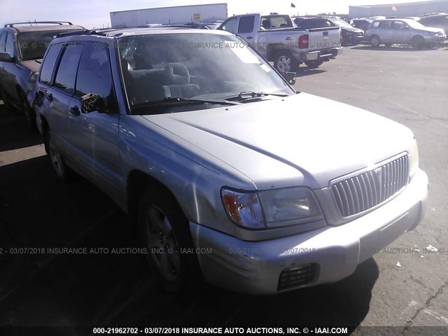 JF1SF65671H755405 - 2001 SUBARU FORESTER S Gümüş foto 1