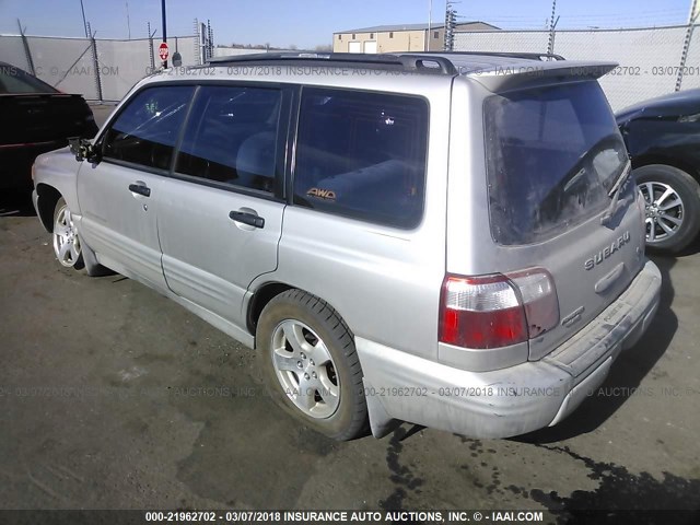JF1SF65671H755405 - 2001 SUBARU FORESTER S Gümüş foto 3