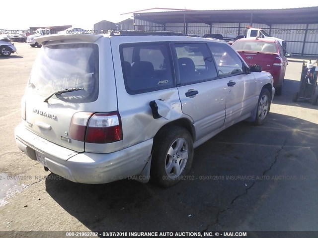 JF1SF65671H755405 - 2001 SUBARU FORESTER S Gümüş foto 4