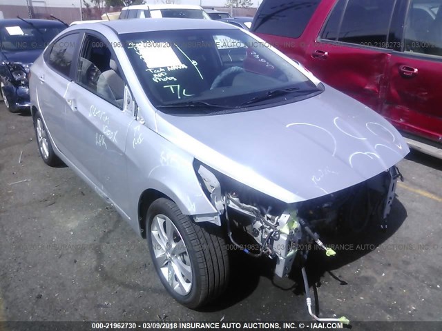 KMHCU4AE4DU365116 - 2013 HYUNDAI ACCENT GLS/SE SILVER photo 1