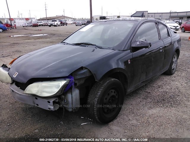 1G8AN12F83Z203189 - 2003 SATURN ION LEVEL 2 BLACK photo 2