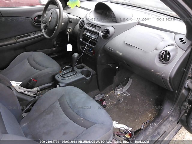1G8AN12F83Z203189 - 2003 SATURN ION LEVEL 2 BLACK photo 5