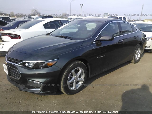 1G1ZB5ST6JF168352 - 2018 CHEVROLET MALIBU LS 灰色 照片 2