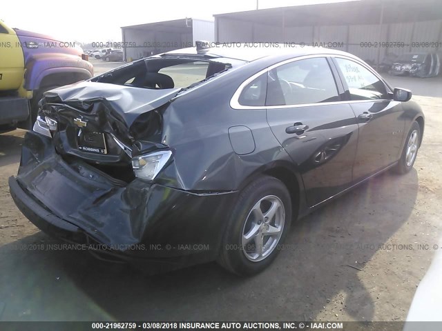 1G1ZB5ST6JF168352 - 2018 CHEVROLET MALIBU LS 灰色 照片 4
