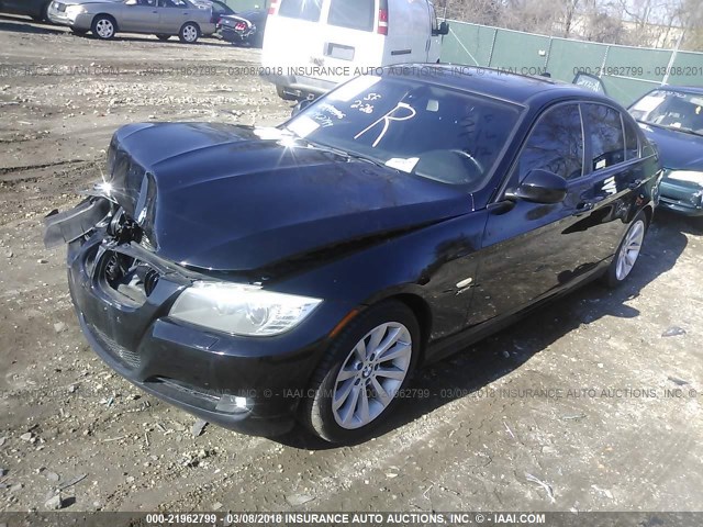 WBAPK5C57BF123837 - 2011 BMW 328 XI SULEV BLACK photo 2