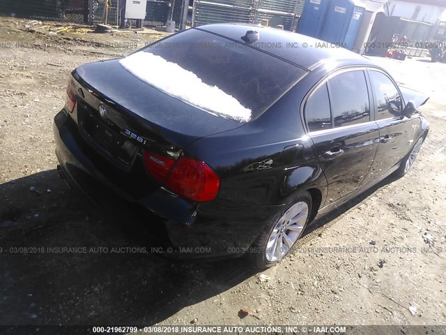 WBAPK5C57BF123837 - 2011 BMW 328 XI SULEV BLACK photo 4