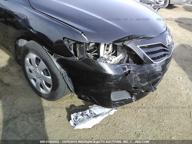 4T4BF3EK5AR019531 - 2010 TOYOTA CAMRY SE/LE/XLE BLACK photo 6