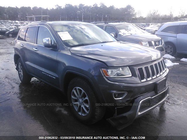 1C4RJFBG1EC321097 - 2014 JEEP GRAND CHEROKEE LIMITED GRAY photo 1