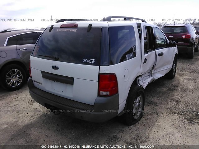 1FMZU72K03ZB23361 - 2003 FORD EXPLORER XLS/XLS SPORT WHITE photo 4